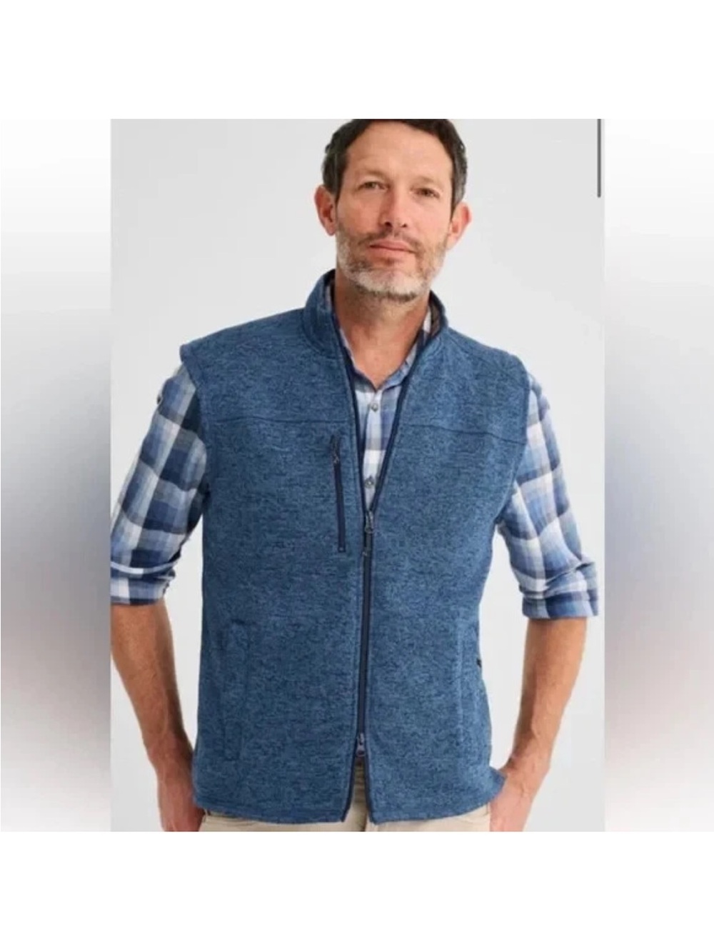 Johnnie O Vest Blue Sz Large